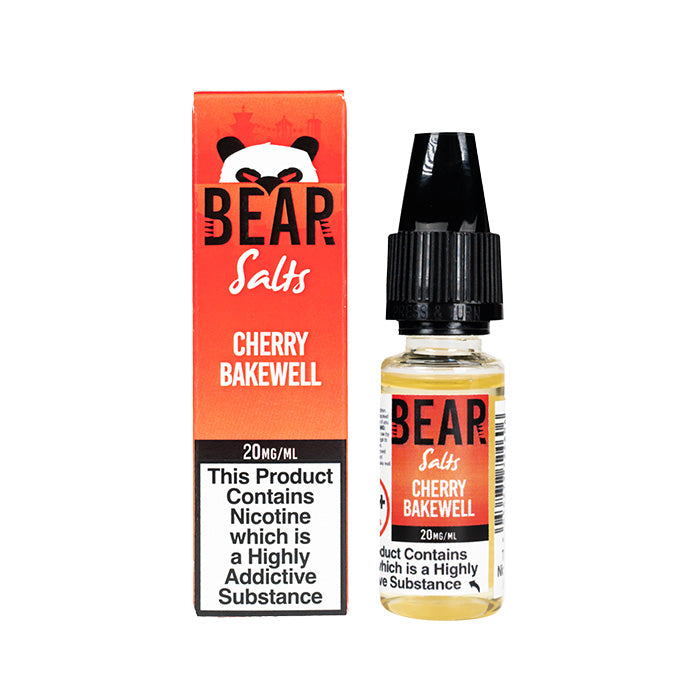 Bear Salts Cherry Bakewell 10ml Nic Salt with Box