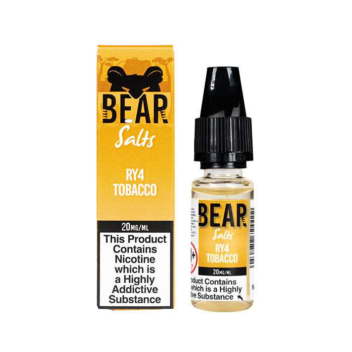 Bear Salts RY4 Tobacco 10ml Nic Salt with Box