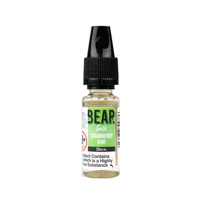 Bear Salts Strawberry Kiwi 10ml Nic Salt Bottle