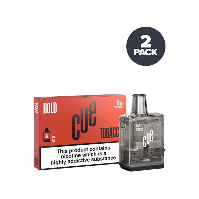 CUE Vapor Pre-filled Replacement Pods | Pack of 2| UK ECIG STORE