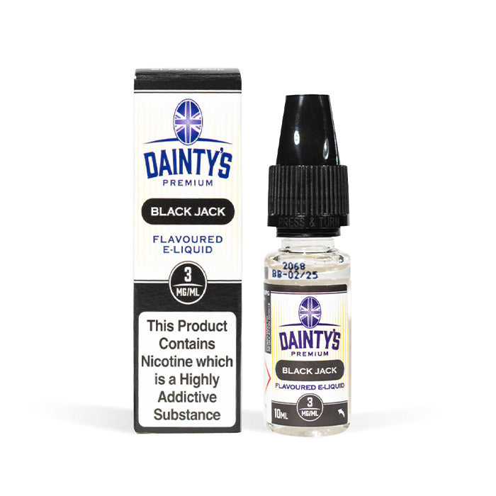 Daintys 10ml E-Liquid Black Jack