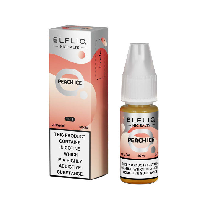 ELFLIQ 10ml Nic Salt Peach Ice