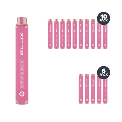 Elux Disposable Pod Device Strawberry Ice Cream