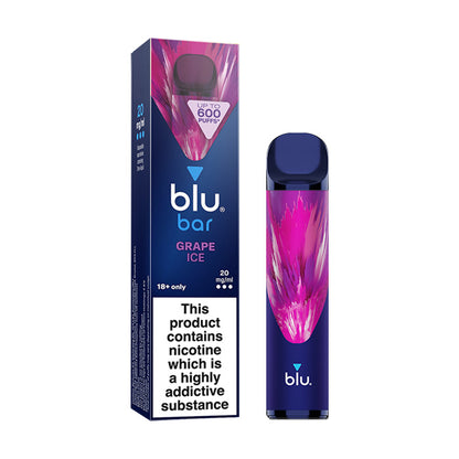 Grape Ice Blu Bar Disposable and Box