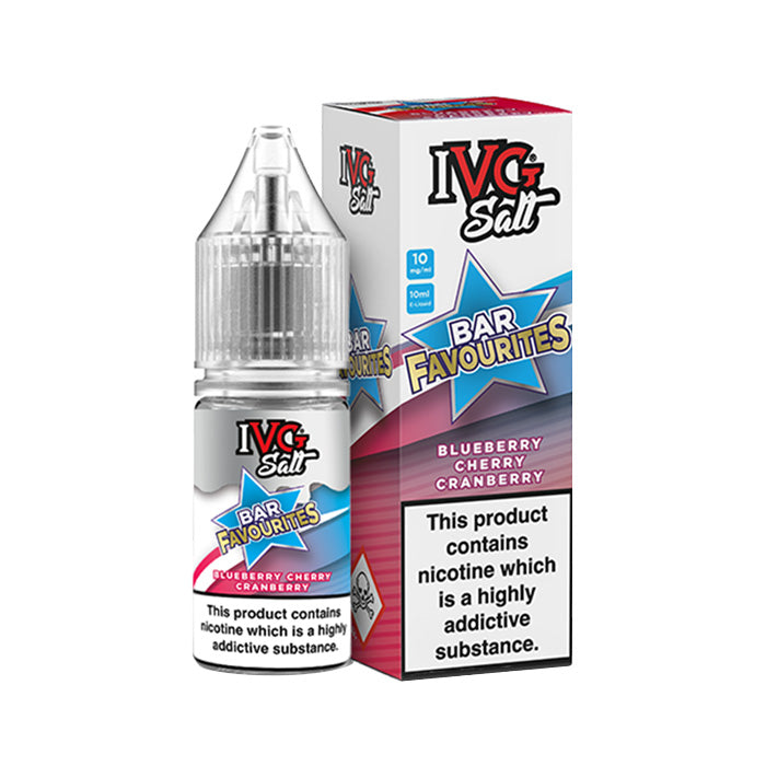 IVG Bar Favourites 10ml Nic Salt Blueberry Cherry Cranberry