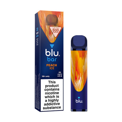 Peach Ice Blu Bar Disposable and Box