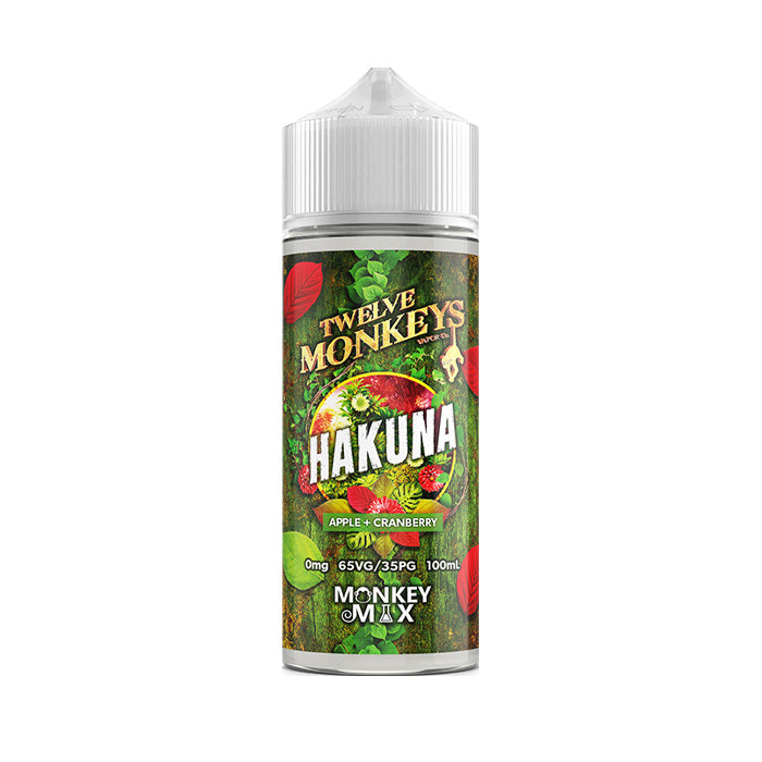 Twelve Monkeys 100ml E-Liquid Hakuna