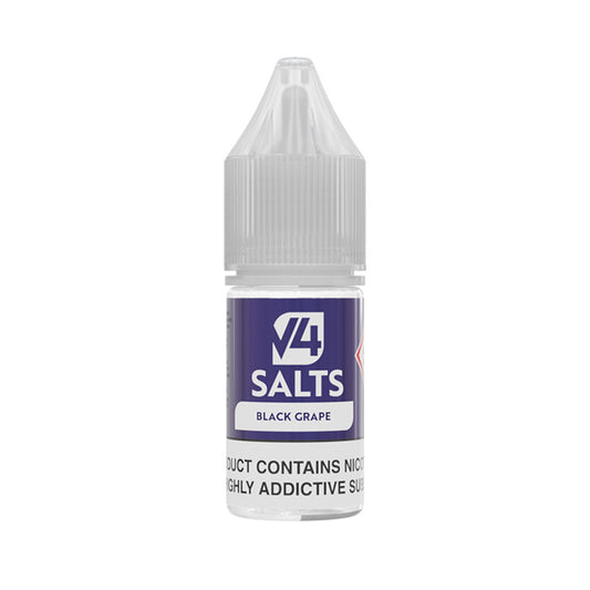 V4 10ml Nic Salt E-Liquid Black Grape