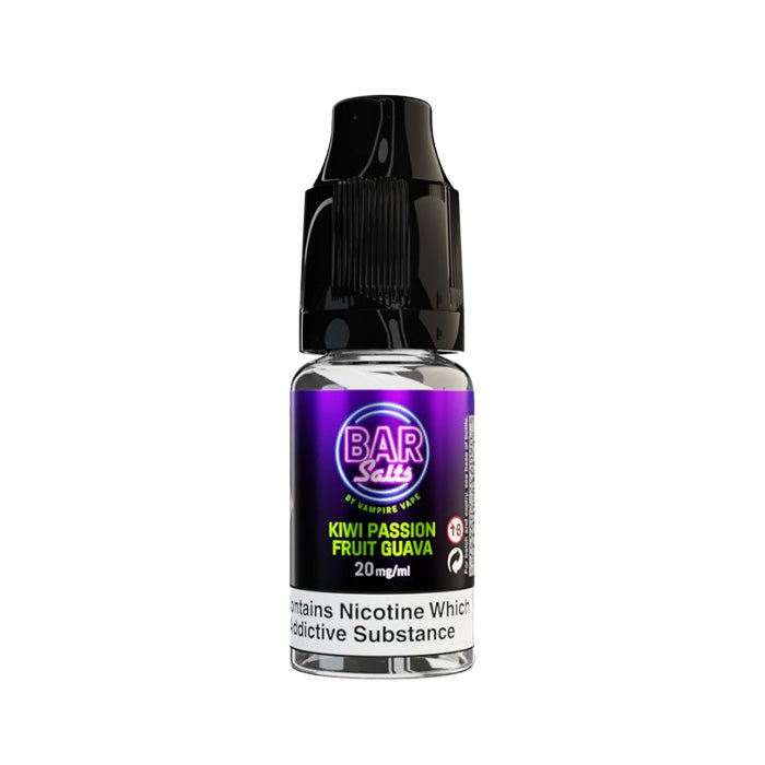 Vampire Vape Bar Juice 10ml Nic Salt Kiwi Passion Fruit Guava