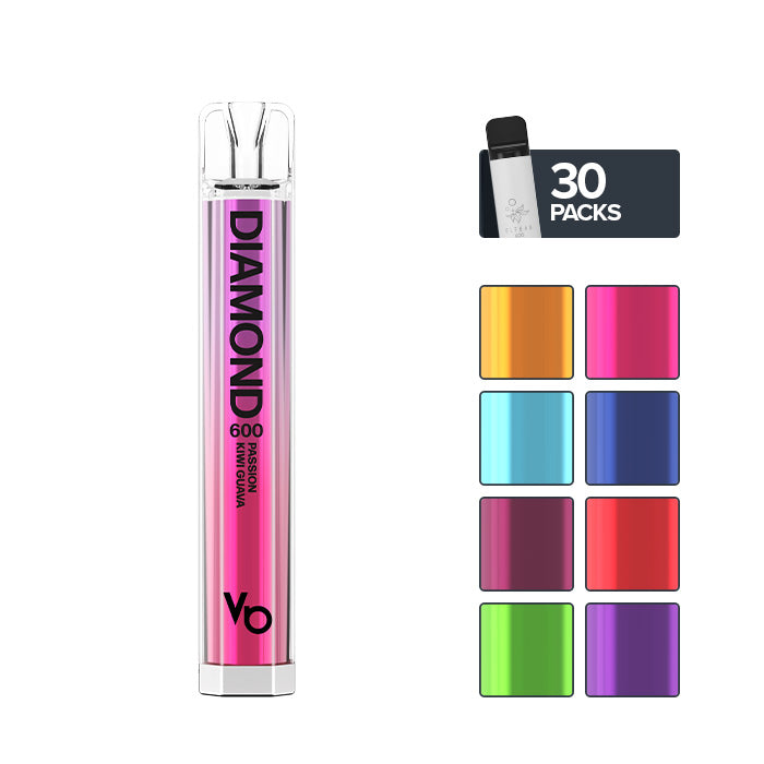 Vapes Bars Diamond Bar 600 Disposable with 8 colour boxes