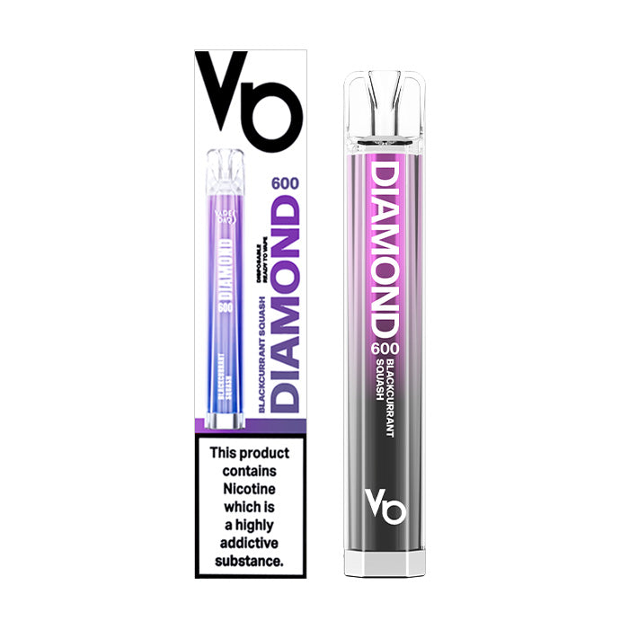 Vapes Bars Diamond Bar 600 Disposable Blackcurrant Squash