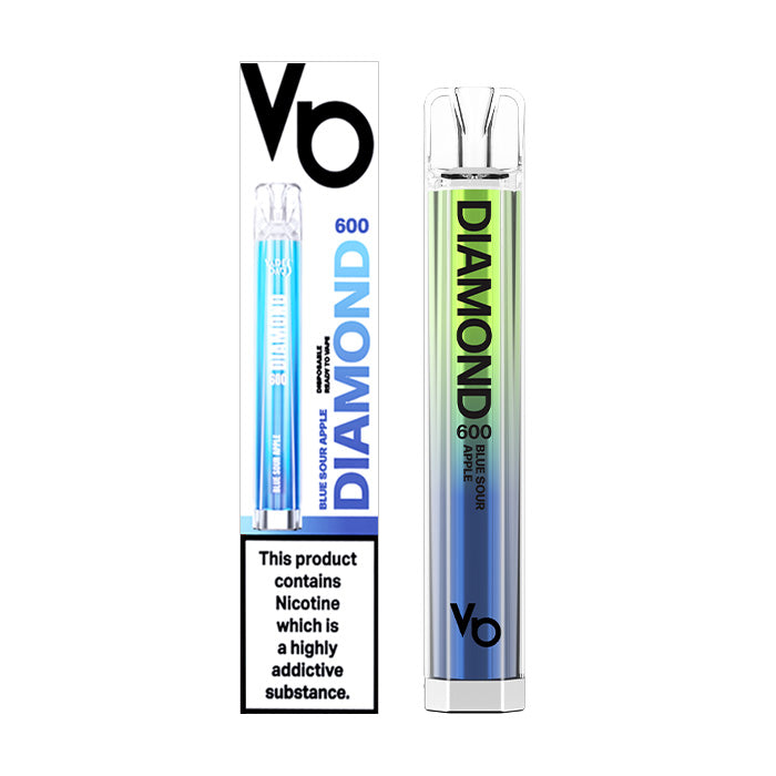 Vapes Bars Diamond Bar 600 Disposable Blue Sour Apple