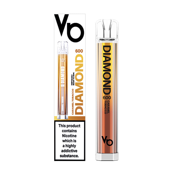 Vapes Bars Diamond Bar 600 Disposable Caramel Tobacco