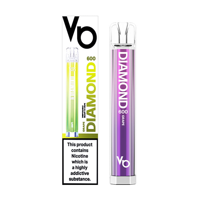 Vapes Bars Diamond Bar 600 Disposable Grape