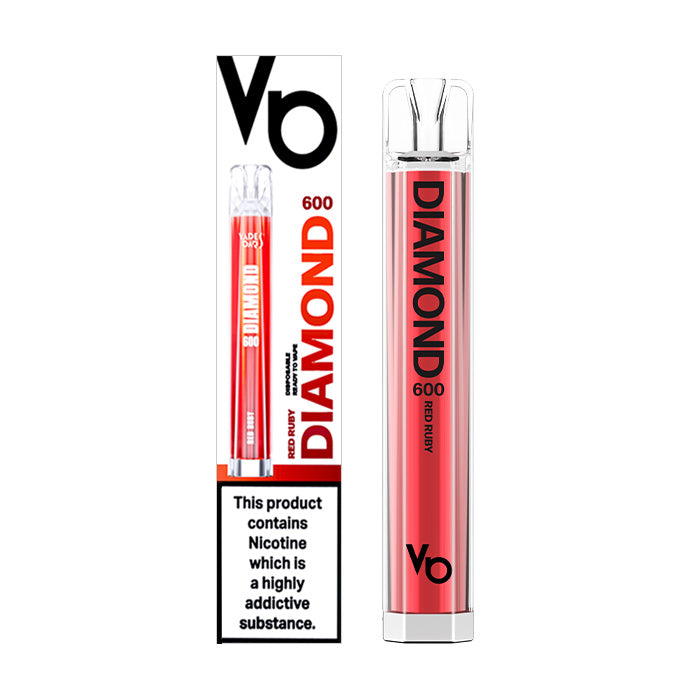 Vapes Bars Diamond Bar 600 Disposable Red Ruby