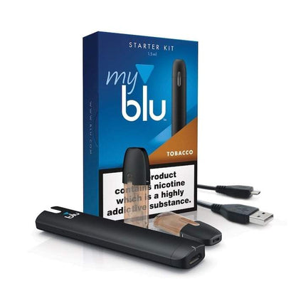 Myblu Starter Kit - Tobacco - Packaging and content