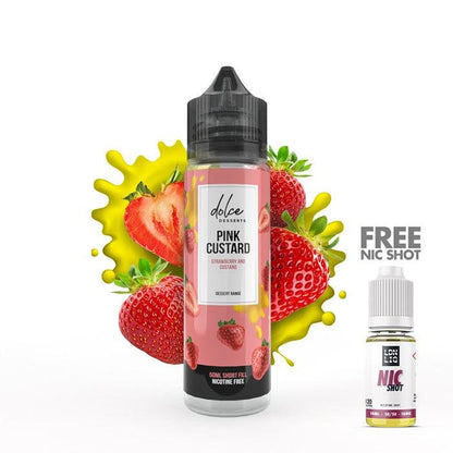 Dolce Desserts Pink Custard 50ml Short Fill E-liquid