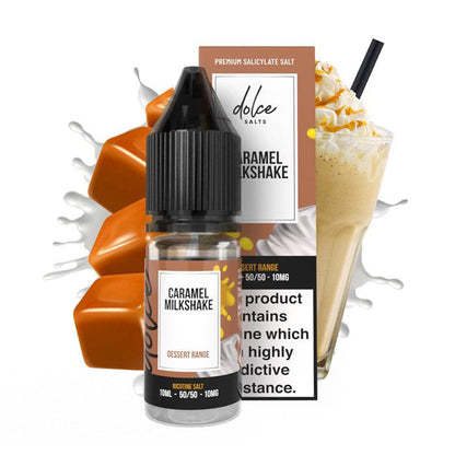 Dolce Salts Caramel Milkshake - 10ml Nicotine Salt E-Liquid