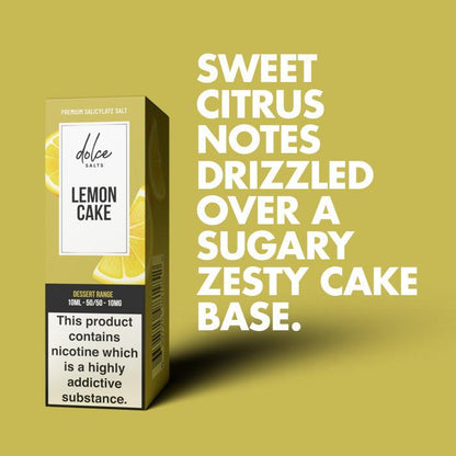 Dolce Salts Lemon Cake - 10ml Nicotine Salt E-Liquid - Review