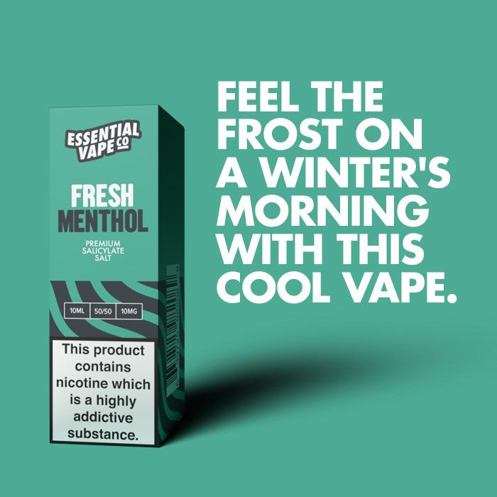 Essential Vape Co Fresh Menthol - 10ml Nicotine Salt E-Liquid - Review