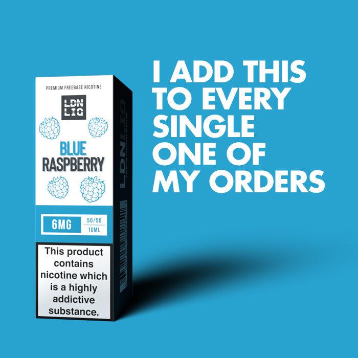 LDN LIQ Blue Raspberry - 10ml E-Liquid - Review