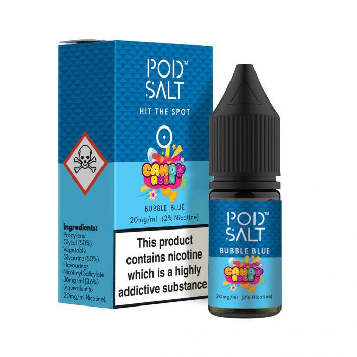 Pod Salt Fusions Bubble Blue 10ml 20mg Nic Salt E-Liquid