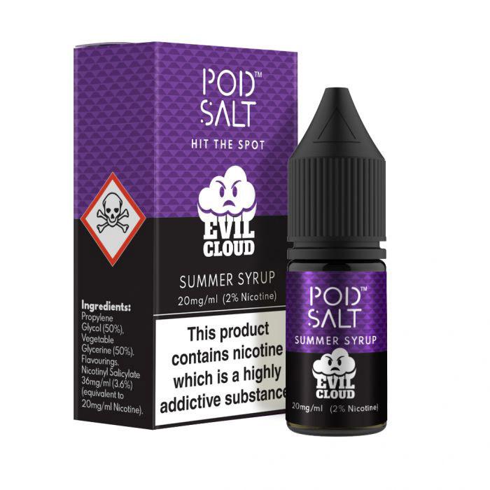 Pod Salt Fusions Summer Syrup 10ml 20mg Nic Salt E-Liquid