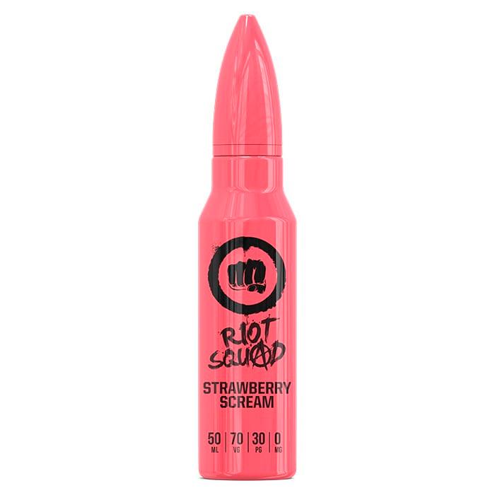 Riot Squad - Strawberry sCReam 50ml Short Fill E-Liquid